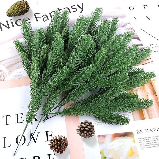 🏆2025 Christmas Hot Sale⚡ Artificial Pine Branches for Christmas Tree – 3D Faux Greenery Decorations