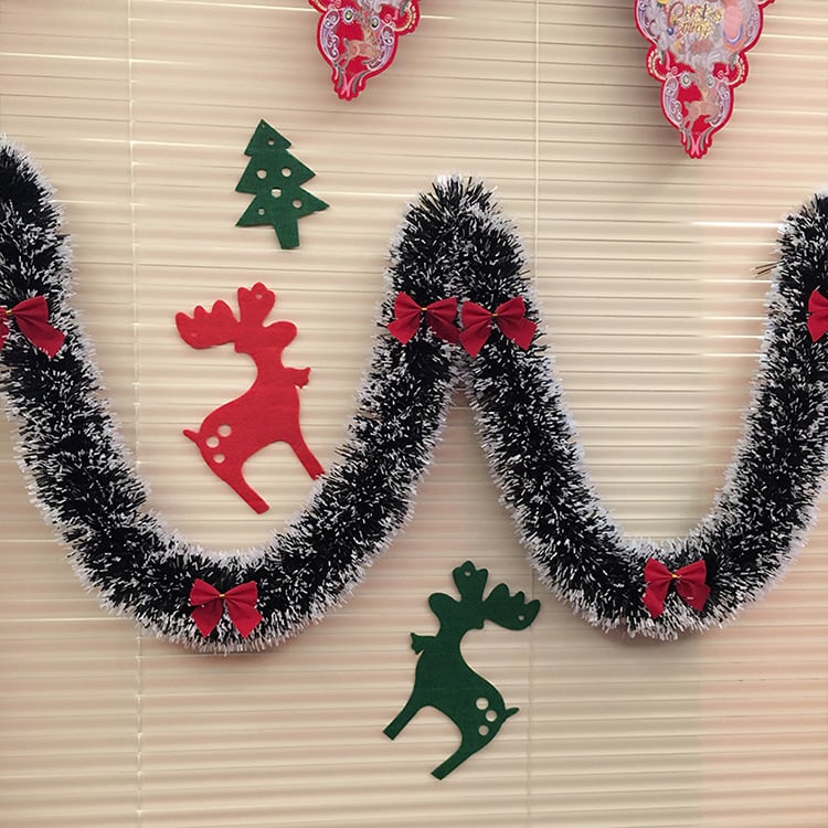 🎅Christmas Tinsel Garland🎄Christmas Decorations for in Indoor Outdoor