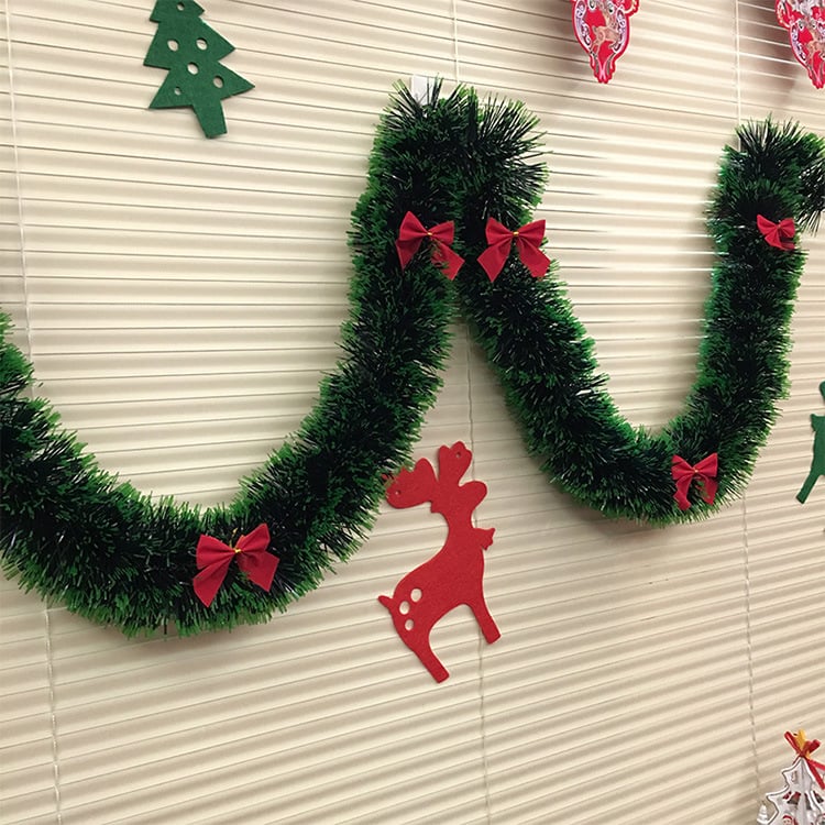 🎅Christmas Tinsel Garland🎄Christmas Decorations for in Indoor Outdoor