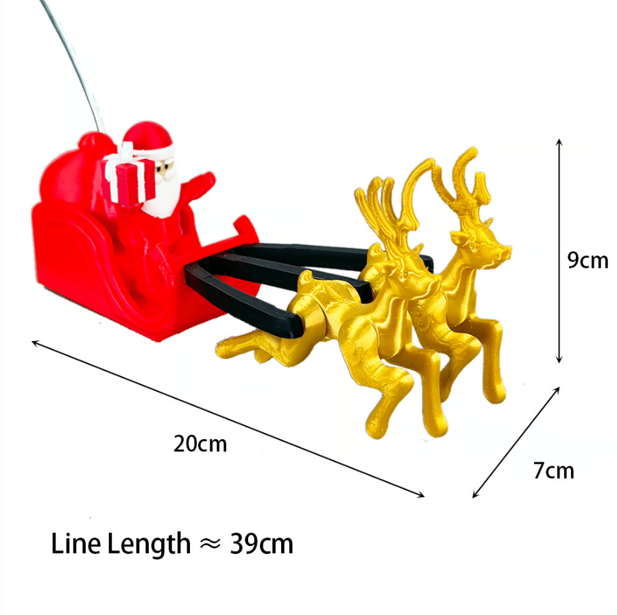 🌟3D Printed Tree Top Star Rotating Christmas Tree Decoration Plug-in