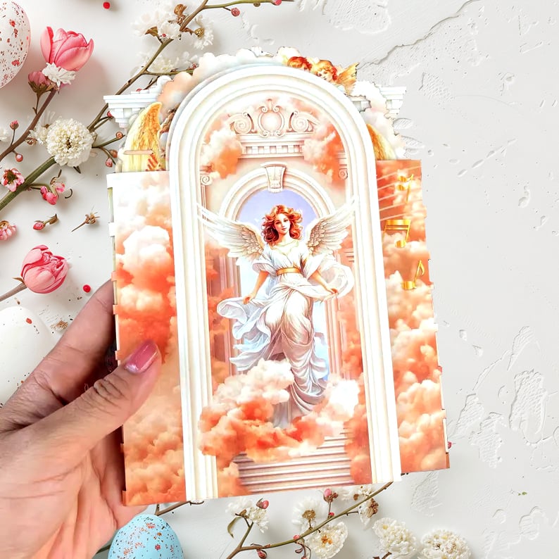 🎄Handcrafted 3D Nativity Scene Christmas Scene Greeting Card