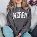 Retro Merry Sweatshirt, Merry Christmas Sweatshirt