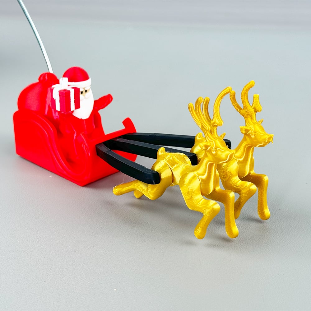 🌟3D Printed Tree Top Star Rotating Christmas Tree Decoration Plug-in