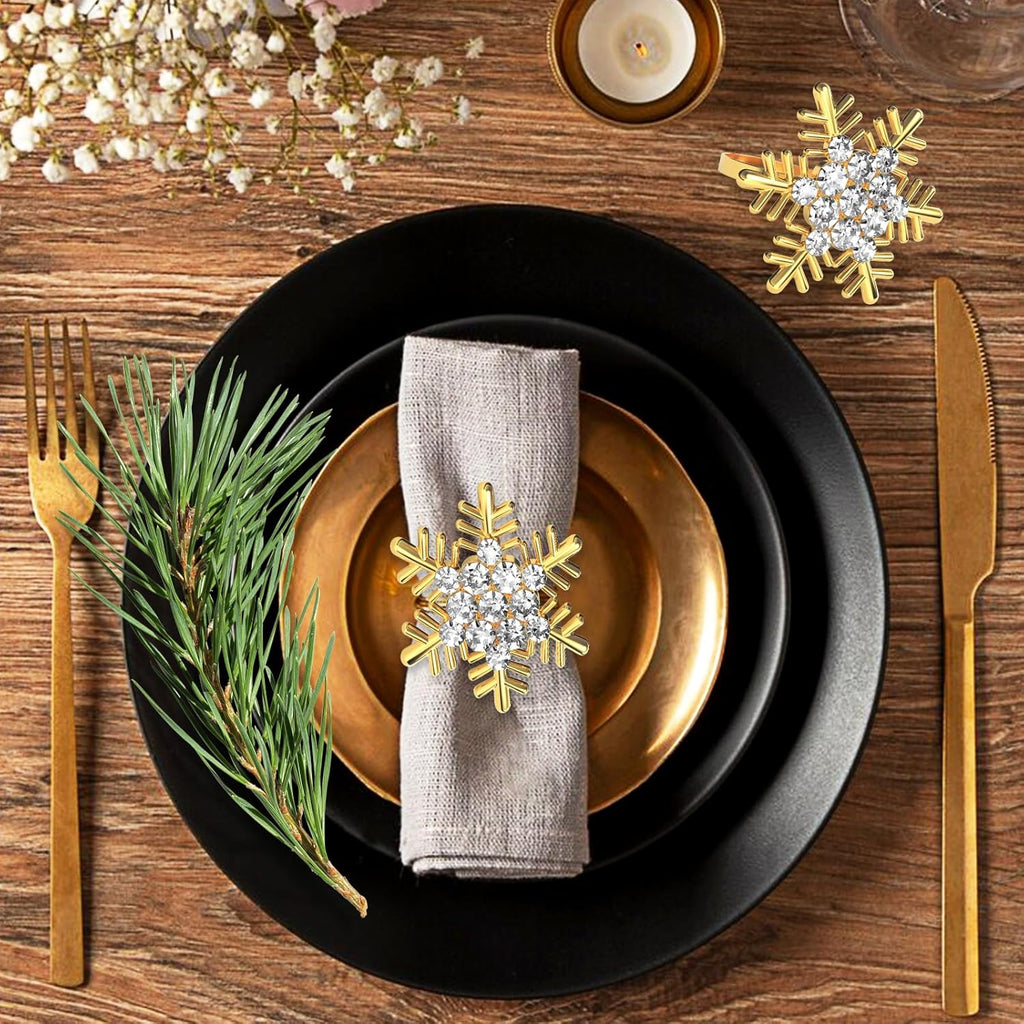 🎅Christmas Napkin Rings for Christmas Holiday Party❄️ Table Decoration🍽️